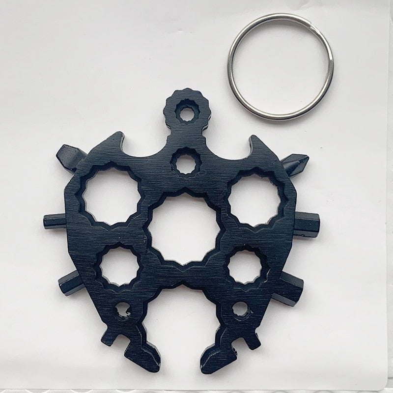 18 In 1 Snowflake Wrench Multifunction Outdoor Survival Tool