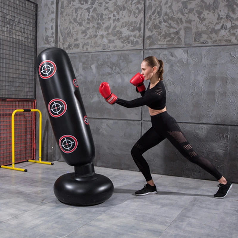 Muay Thai Inflatable Boxing Bag For Training & Pressure Relief Exercise