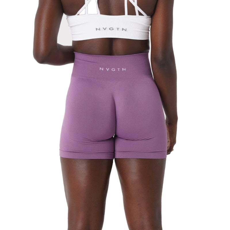 NVGTN Seamless Spandex Workout Shorts for Women - Soft and Stylish Fitness Attire