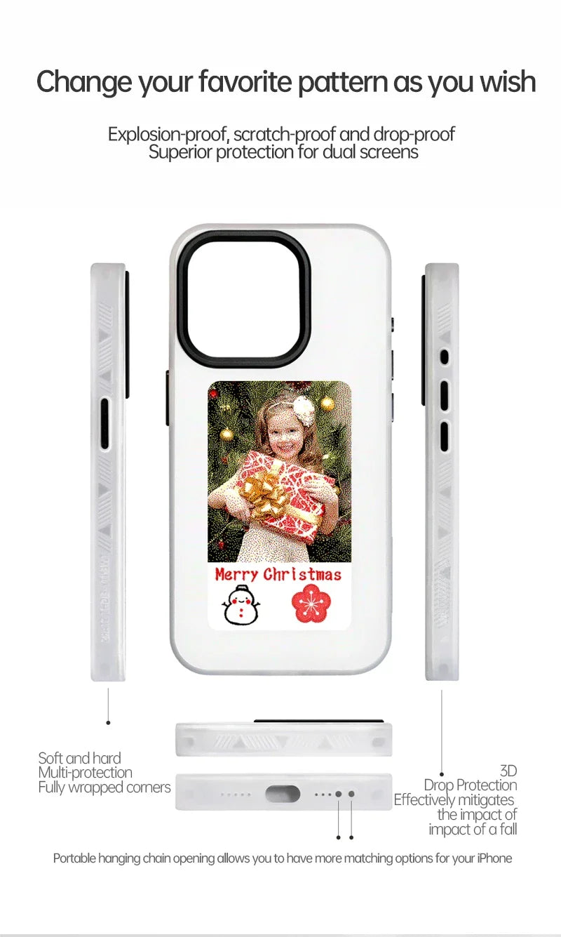Digital Smart Case For iphone 13 14 15 Pro Max