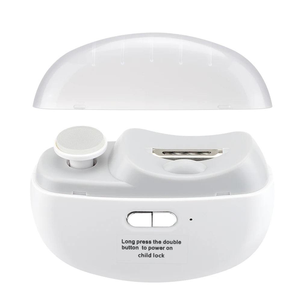 Electric Nail Clipper for Grinding and Polishing with Rechargeable Light