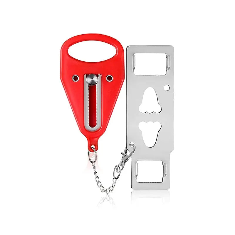 Travel Safety Door Lock No Drilling Required Manual Hotel Room Removable For Travel Safety