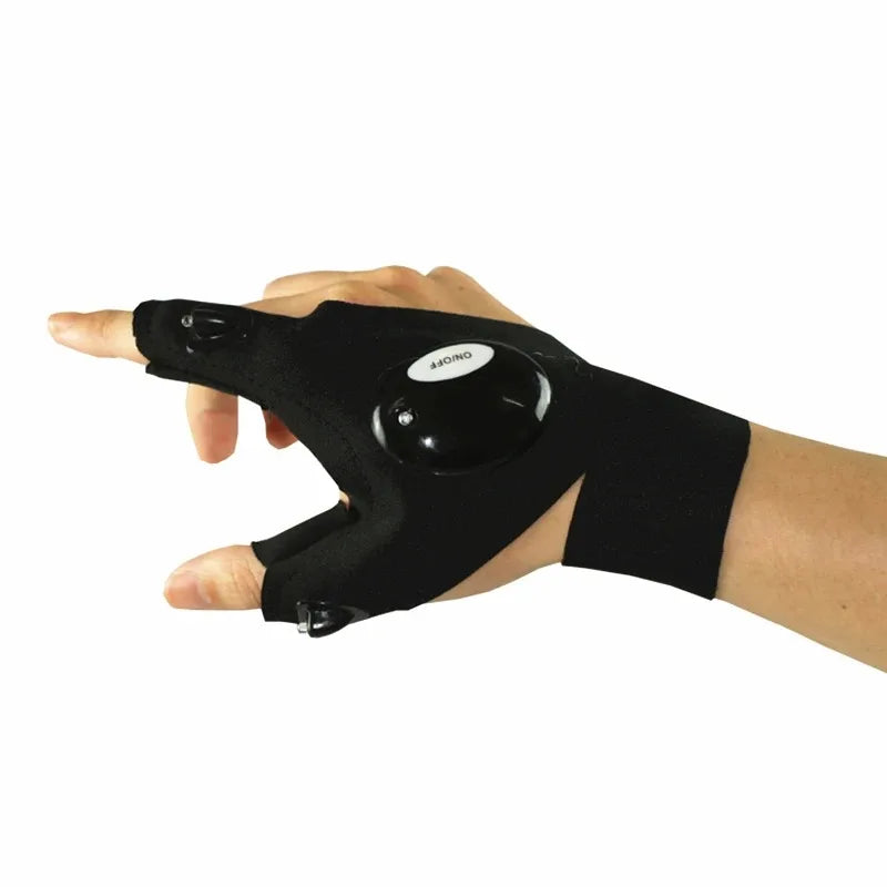 Heavy Duty Gloves with Flashlight