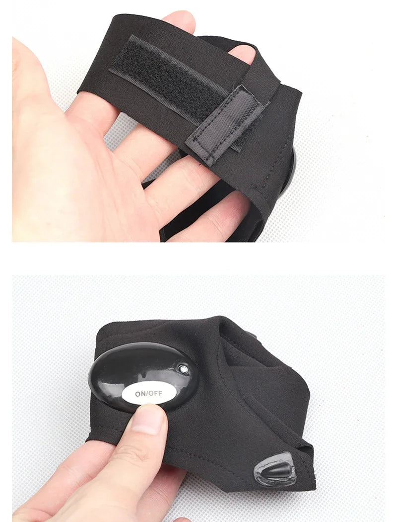 Heavy Duty Gloves with Flashlight