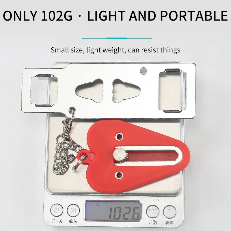 Travel Safety Door Lock No Drilling Required Manual Hotel Room Removable For Travel Safety