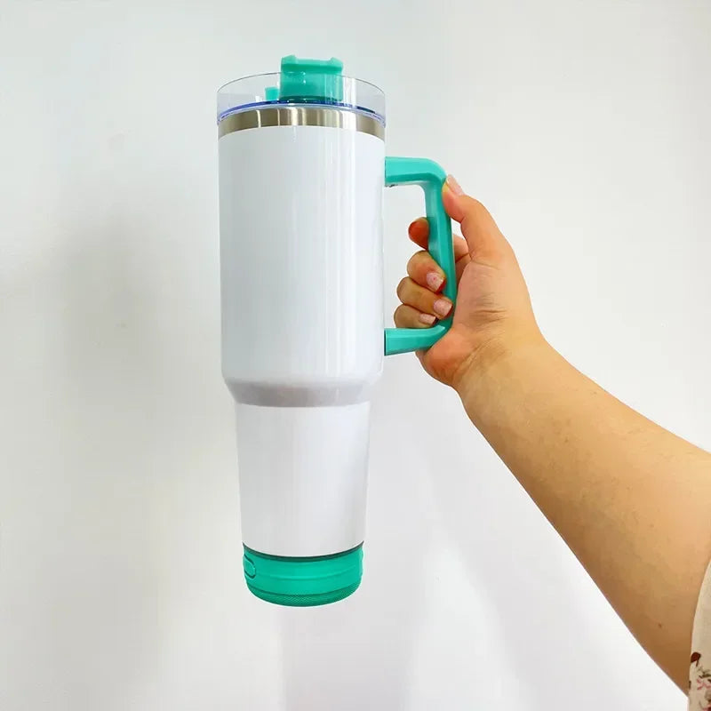 Massive 118 cl/ 40 oz Stainless Steel Cup With Bluetooth Stereo Sound Speakers Vacuum Insulated