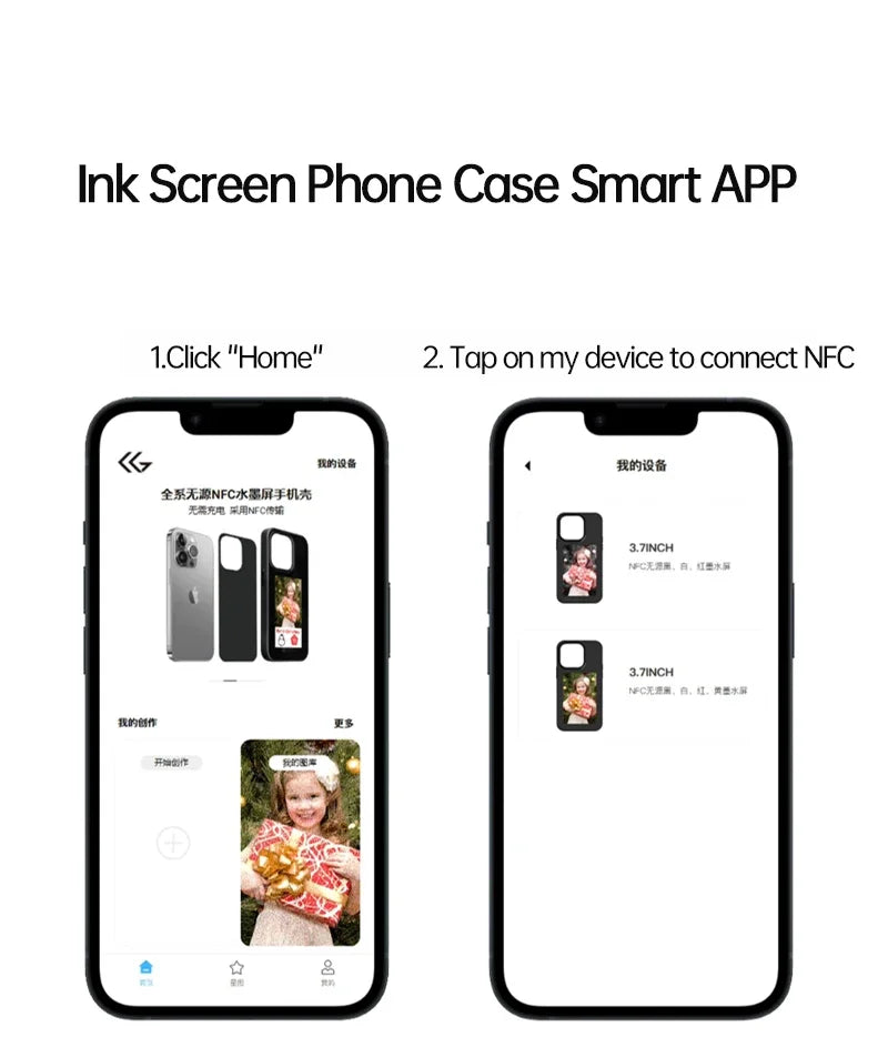 Digital Smart Case For iphone 13 14 15 Pro Max