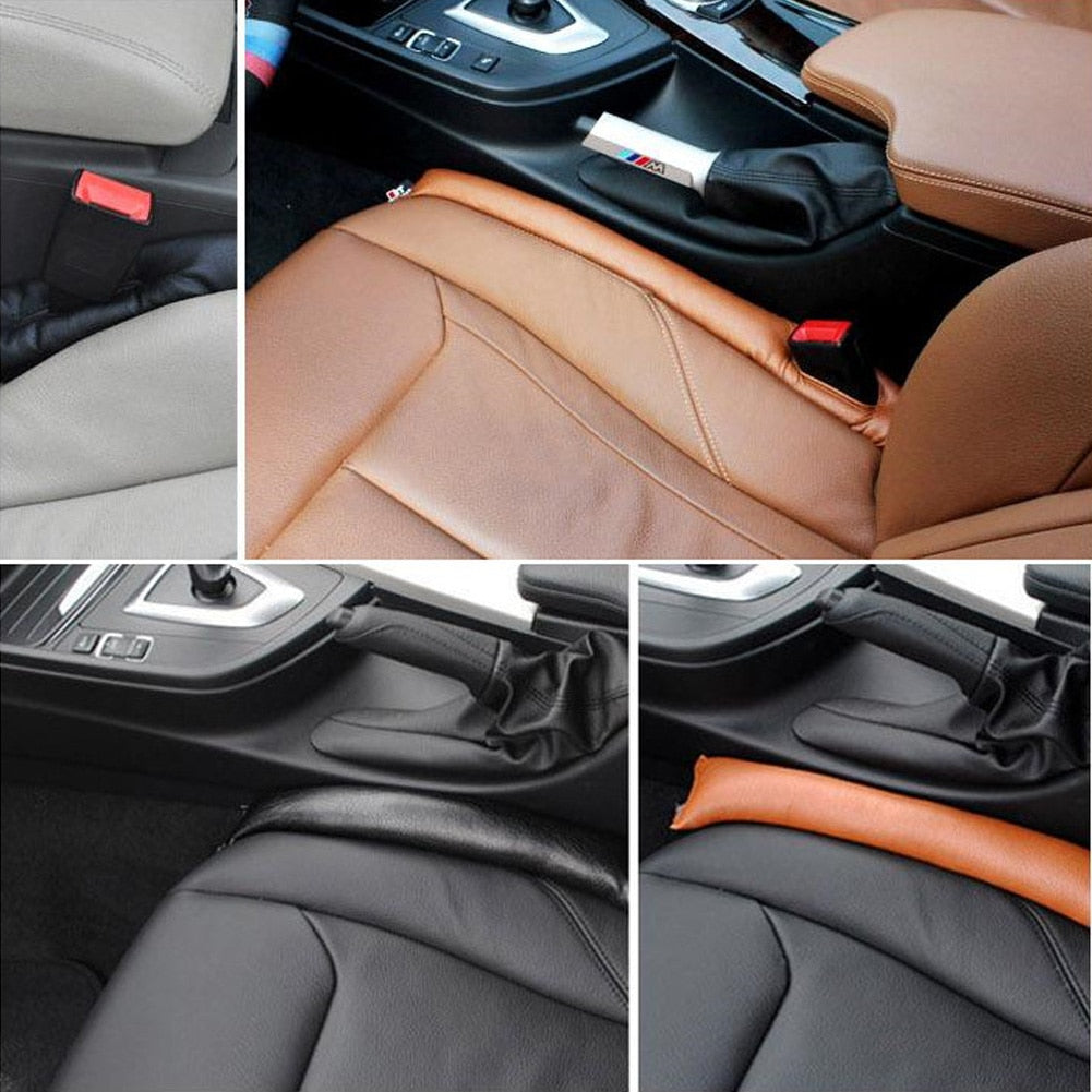 Soft & Stylish Universal Leather Car Seat Gap Filler & Organiser