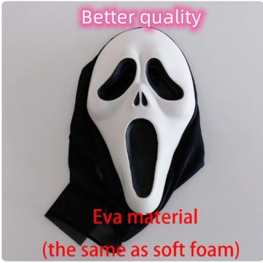 Scream Movie Themed White Horror Ghost Face Halloween Mask