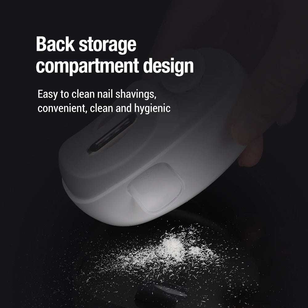 Electric Nail Clipper for Grinding and Polishing with Rechargeable Light