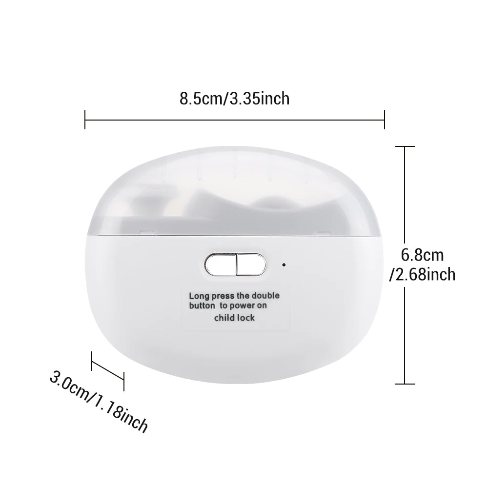 Electric Nail Clipper for Grinding and Polishing with Rechargeable Light