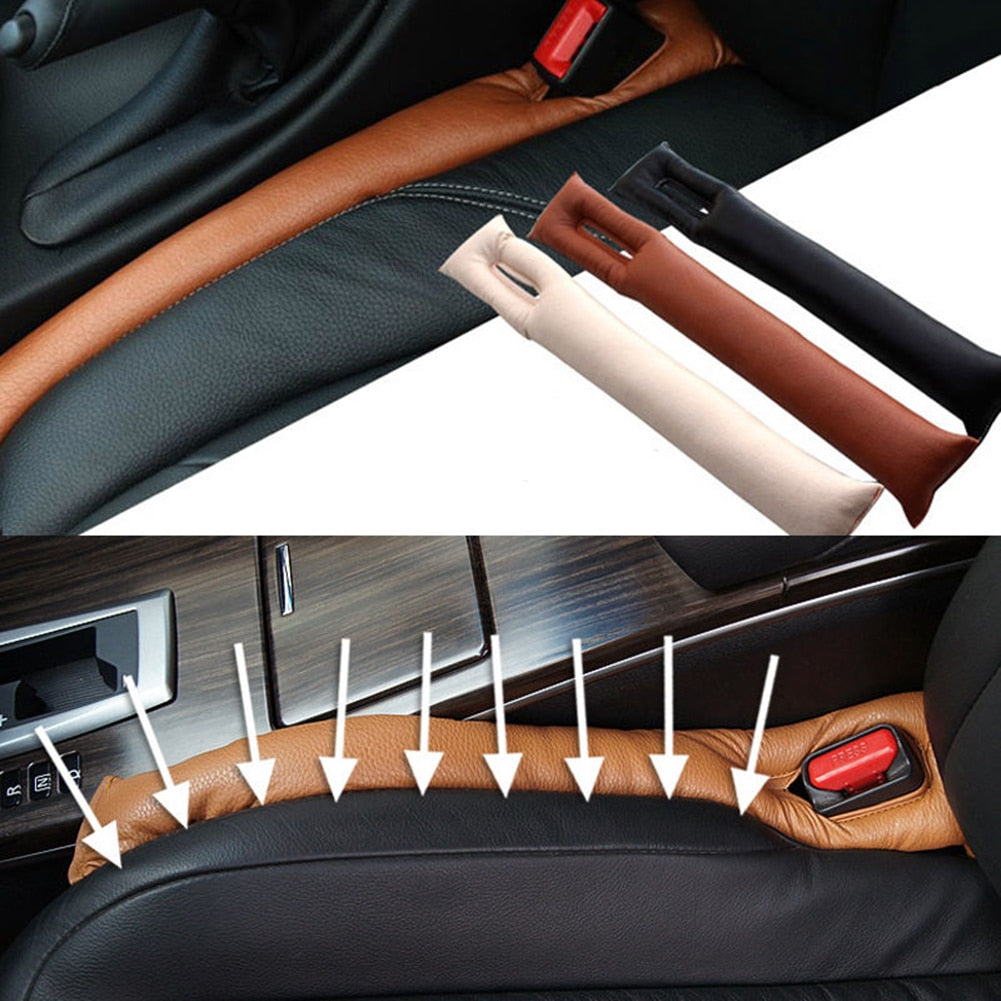 Soft & Stylish Universal Leather Car Seat Gap Filler & Organiser