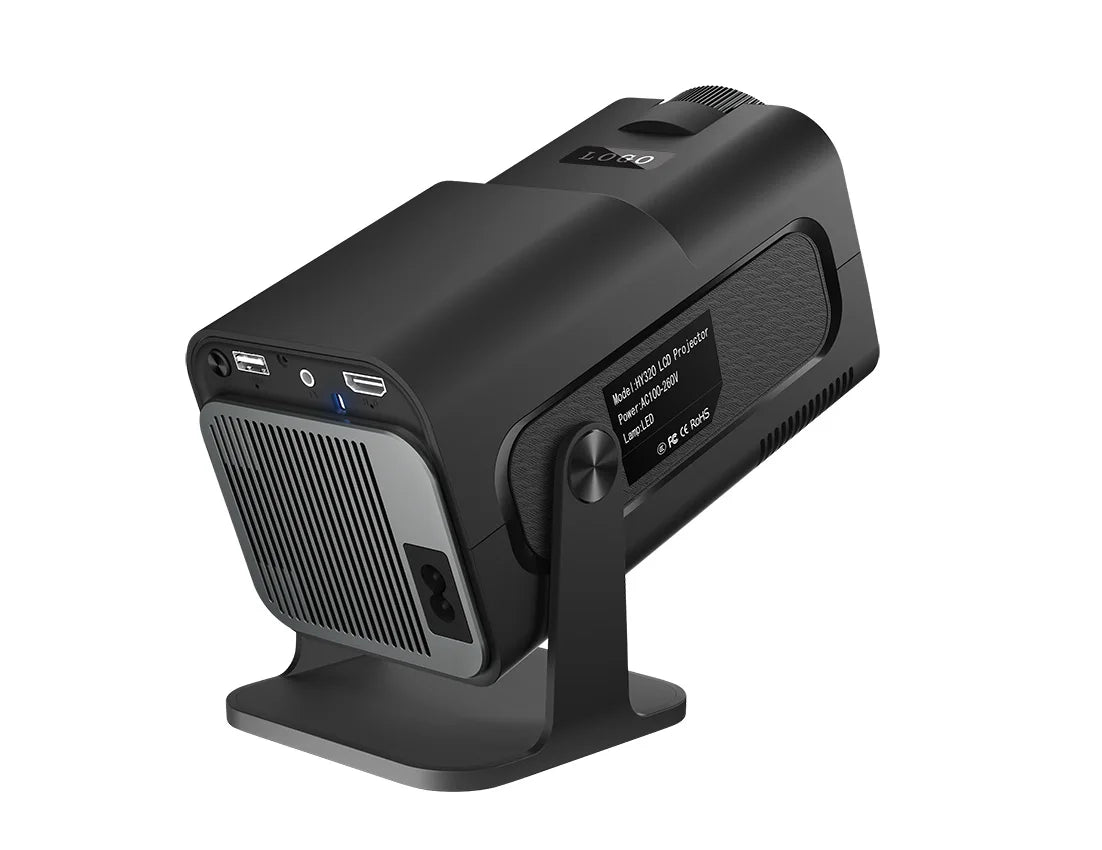 HY320mini Android Smart 1080P 4K Movie Projector 11.0 With Portable WIFI Bluetooth Home Cinema 720P Compatible with Smartphone