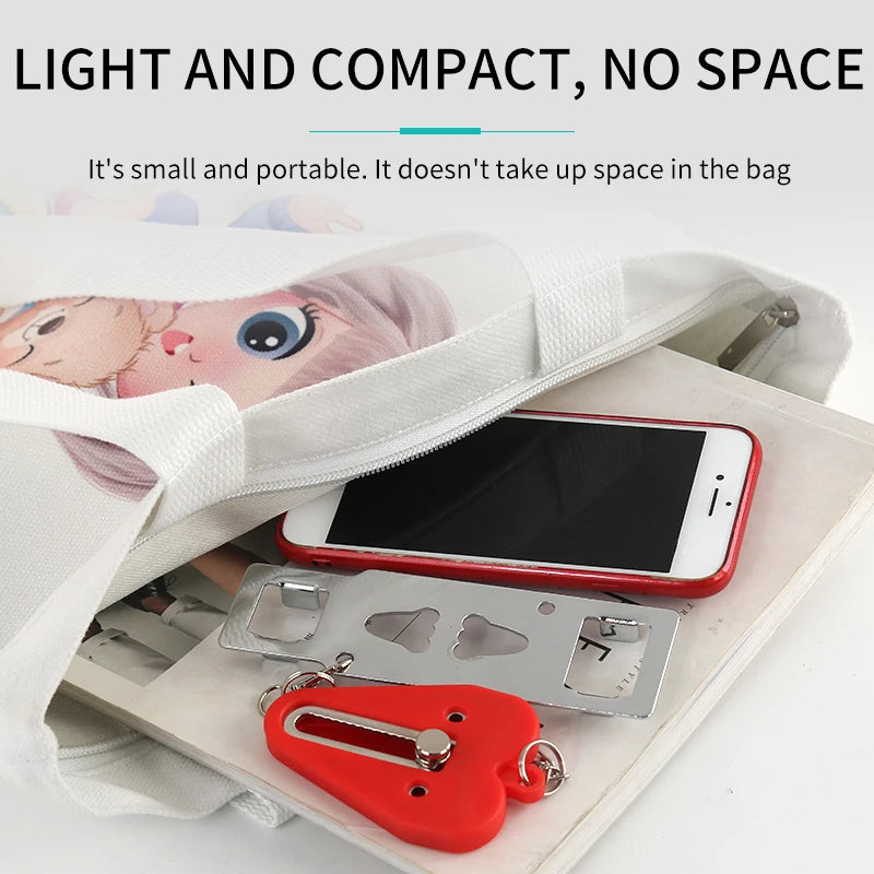 Travel Safety Door Lock No Drilling Required Manual Hotel Room Removable For Travel Safety