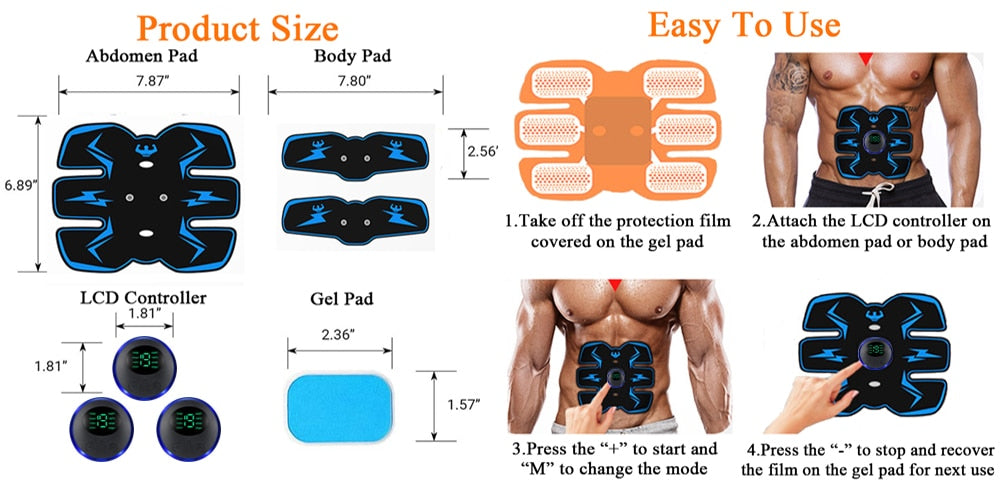 Smart EMS Muscle Stimulator: Your Personal Ab Trainer