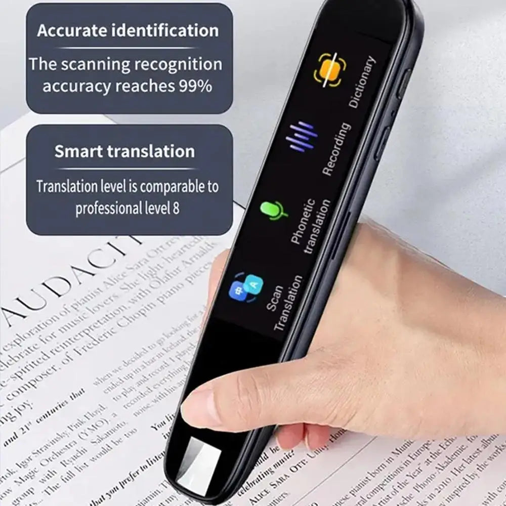 Offline Translation Pen For Teachers & Students with Dictionary English & Intelligent Scanning Point Reading 123 Languages