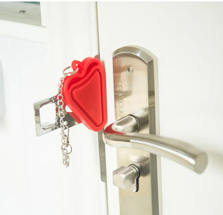 Travel Safety Door Lock No Drilling Required Manual Hotel Room Removable For Travel Safety