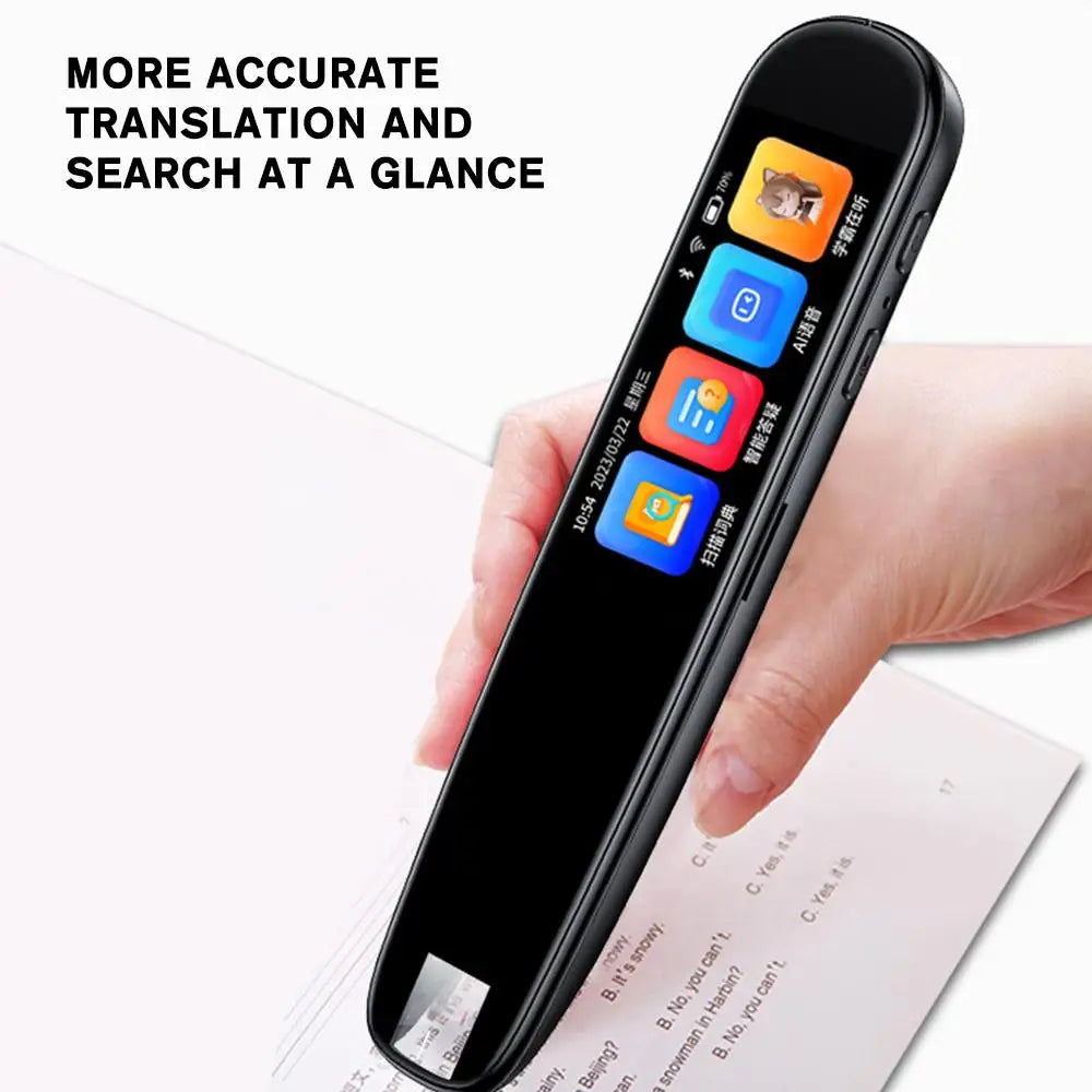 Offline Translation Pen For Teachers & Students with Dictionary English & Intelligent Scanning Point Reading 123 Languages
