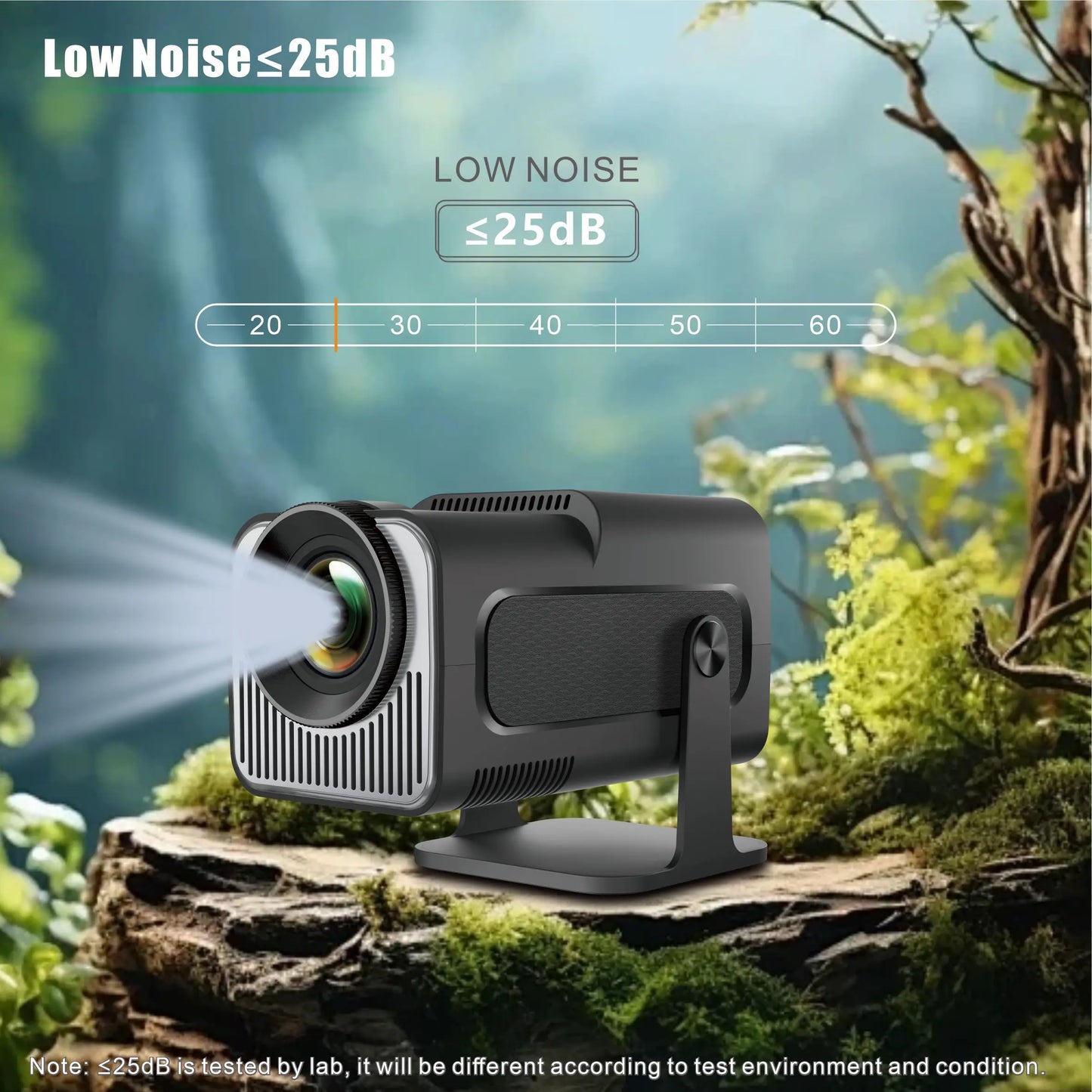 HY320mini Android Smart 1080P 4K Movie Projector 11.0 With Portable WIFI Bluetooth Home Cinema 720P Compatible with Smartphone