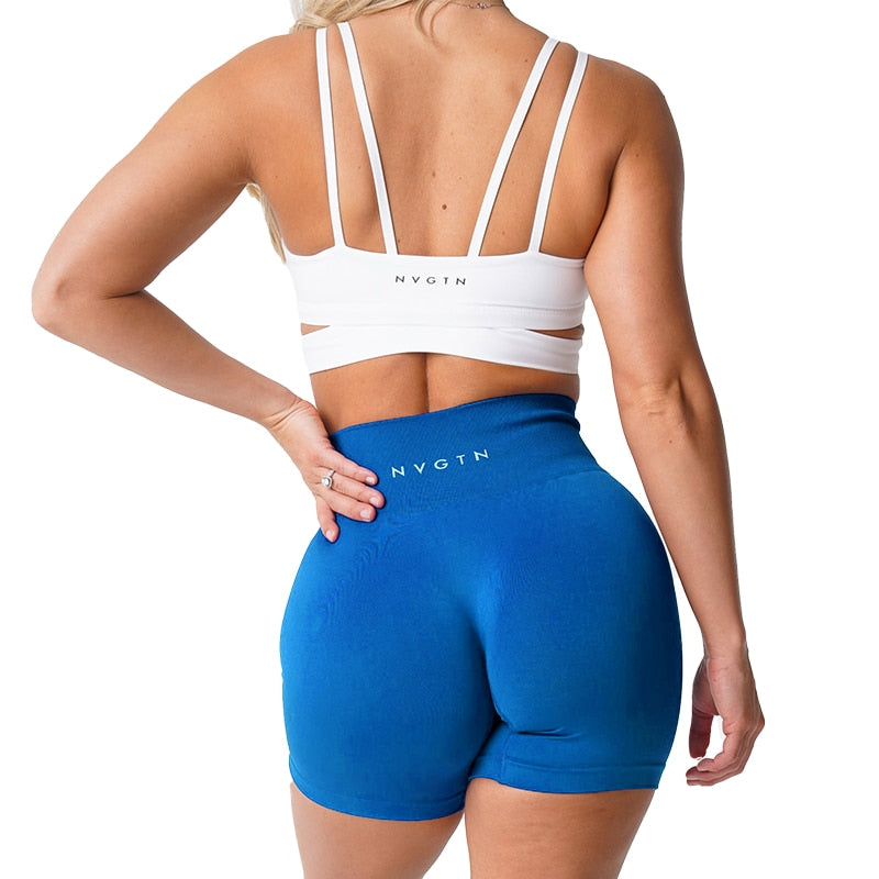 NVGTN Seamless Spandex Workout Shorts for Women - Soft and Stylish Fitness Attire