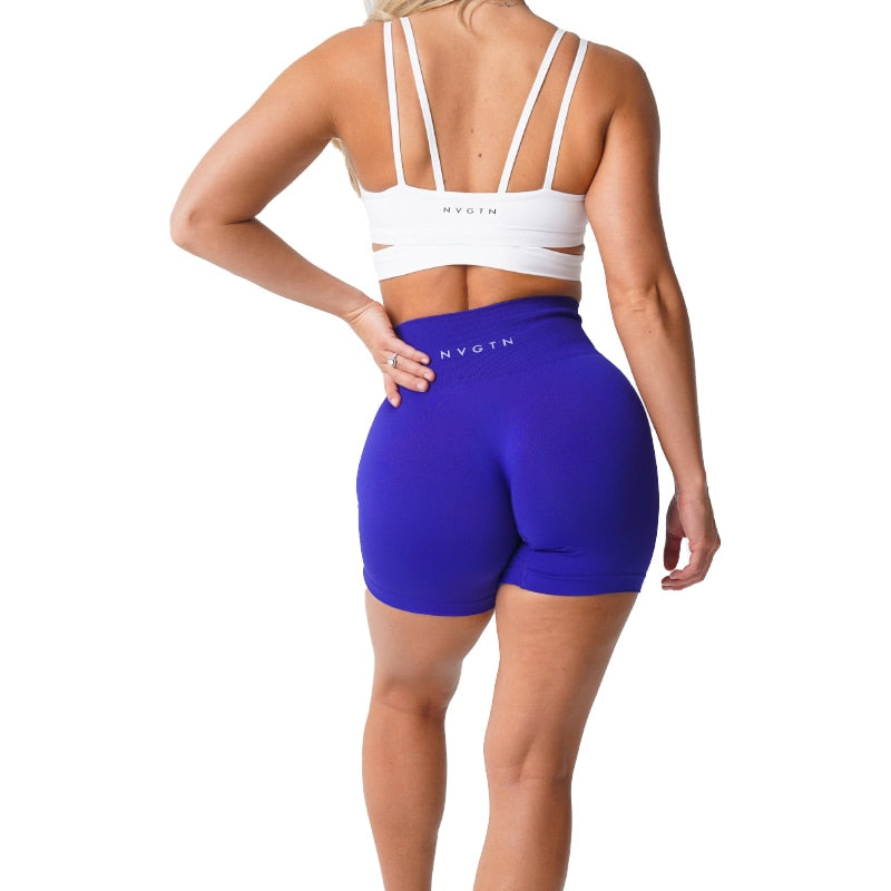 NVGTN Seamless Spandex Workout Shorts for Women - Soft and Stylish Fitness Attire