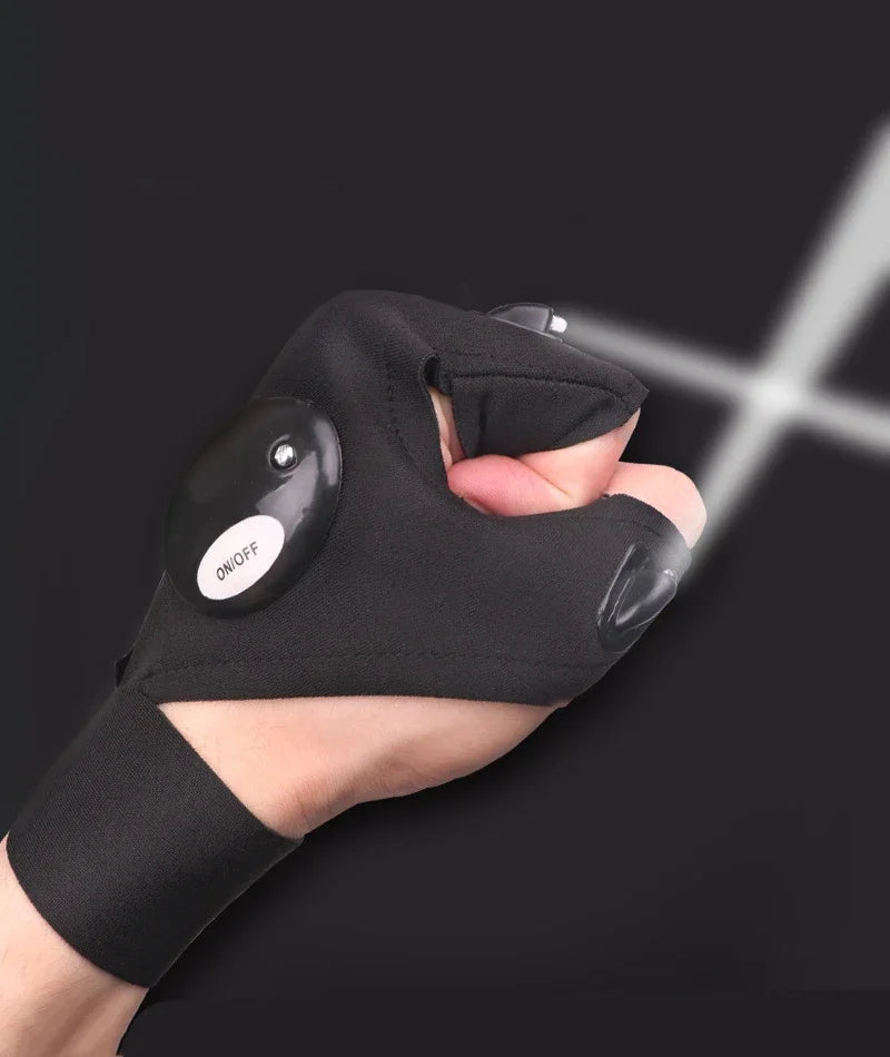 Heavy Duty Gloves with Flashlight