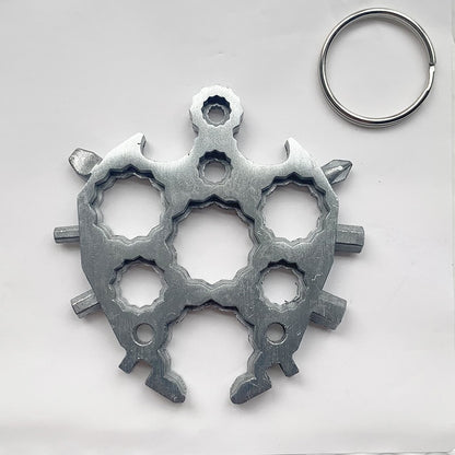 18 In 1 Snowflake  Wrench Multifunction Outdoor Survival Tool