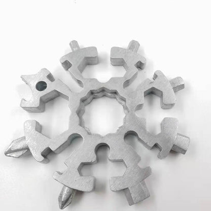 18 In 1 Snowflake  Wrench Multifunction Outdoor Survival Tool