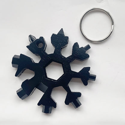 18 In 1 Snowflake  Wrench Multifunction Outdoor Survival Tool