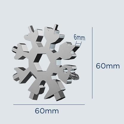 18 In 1 Snowflake  Wrench Multifunction Outdoor Survival Tool