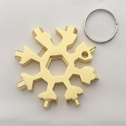18 In 1 Snowflake  Wrench Multifunction Outdoor Survival Tool