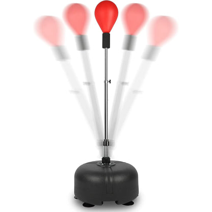 Speed Punch Ball with Stand & Adjustable Height Stand - Great for Boxing Workout Equipment, Stress Fitness
