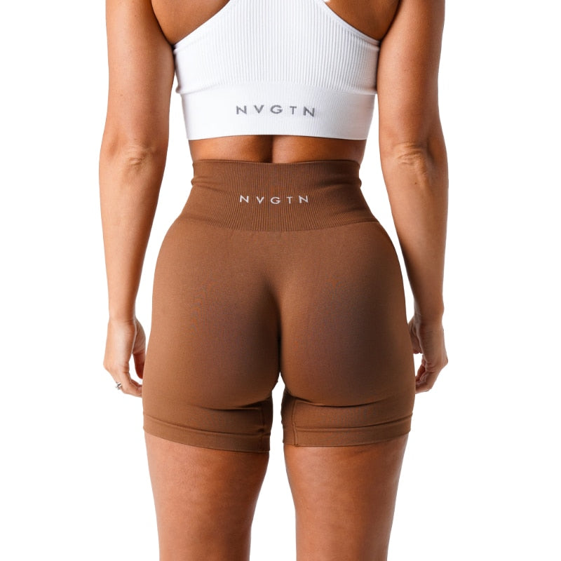 NVGTN Seamless Spandex Workout Shorts for Women - Soft and Stylish Fitness Attire
