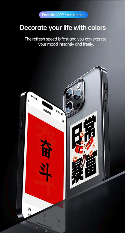 Digital Smart Case For iphone 13 14 15 Pro Max