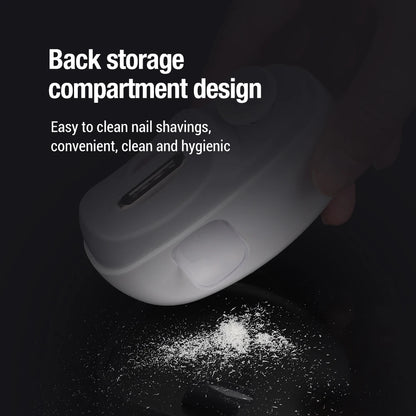 Electric Nail Clipper for Grinding and Polishing with Rechargeable Light