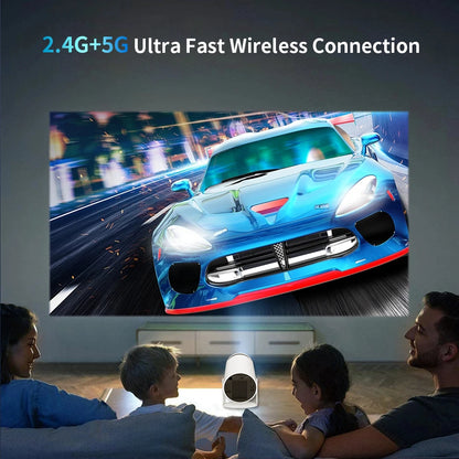 HY320mini Android Smart 1080P 4K Movie Projector 11.0 With Portable WIFI Bluetooth Home Cinema 720P Compatible with Smartphone