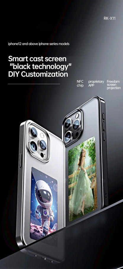 Digital Smart Case For iphone 13 14 15 Pro Max