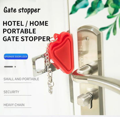 Travel Safety Door Lock No Drilling Required Manual Hotel Room  Removable For Travel Safety