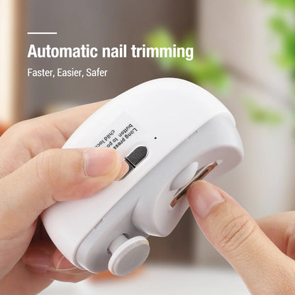 Electric Nail Clipper for Grinding and Polishing with Rechargeable Light