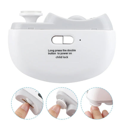 Electric Nail Clipper for Grinding and Polishing with Rechargeable Light