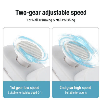 Electric Nail Clipper for Grinding and Polishing with Rechargeable Light